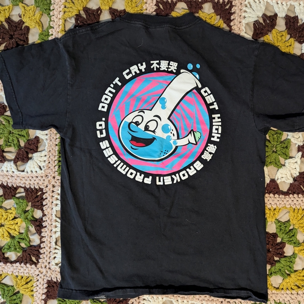 Broken Promises Shirt Medium Don't Cry Get High Funny Skater Streetwear